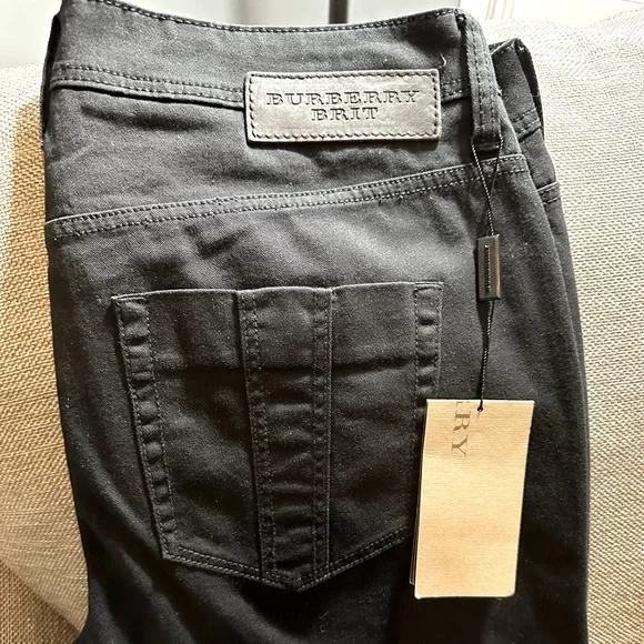 Burberry Jeans Burberry Brit Black Flare Jeans Nwt 3r Poshmark